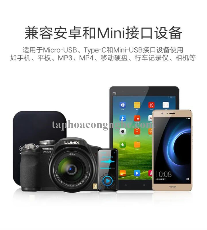 Ugreen 40766 0.5m màu Bạc Cáp dữ liệu USB 3trong1 micro + lightning + mini USB + truyền dữ liệu từ máy tính ra điện thoại US185 30040766